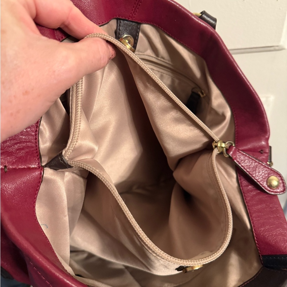 Coach Red and Brown Shoulder Bag - Picture 11 of 13